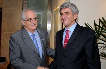 Taiana y Garr� repasan una cooperaci�n bilateral con el ministro de Defensa franc�s