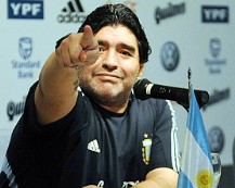 Maradona pidi� m�s comodidades para la estad�a argentina en Sud�frica