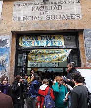 Se agrava la crisis estudiantil y ya son cuatro las facultades que se sumaron a las tomas