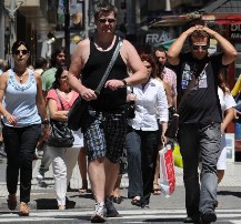 La t�rmica alcanz� los 40 grados y despu�s lleg� una fuerte tormenta