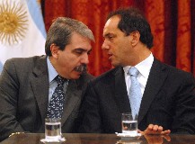 El kirchnerismo cuestion� que Scioli haya hablado de su aspiraci�n presidencial