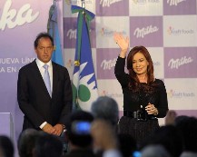 La Presidenta resalt� el proceso de industrializaci�n