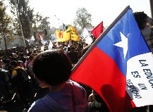 Masiva movilizaci�n en Chile por la educaci�n p�blica y gratuita