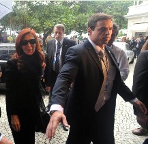 La Presidenta resolvi� anticipar su regreso por el paro