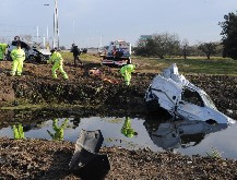Siete heridos tras un choque y vuelco en la Autopista Buenos Aires-La Plata