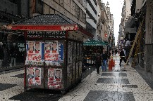 Se cumple un paro de 48 horas de los vendedores de diarios
