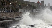 Despu�s de sufrir un gran apag�n, Mar del Plata fue sacudida por un temporal de fuertes vientos, lluvia y granizo 