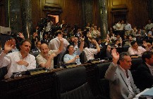 Aprueban el Presupuesto 2009 en la Legislatura