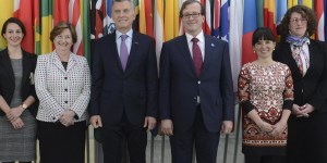 El presidente Mauricio Macri visitó la Corte Penal Internacional (CPI) de La Haya.
