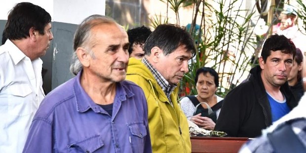 Los restos de Araceli Fulles, la joven hallada asesinada el jueves bajo escombros en una casa de la localidad bonaerense de Loma Hermosa.