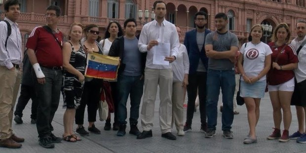 Acto contra Maduro en Plaza de Mayo
