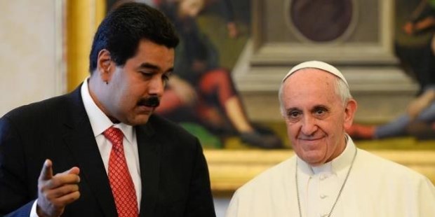 Maduro le pide al Papa que intervenga para facilitar el diálogo en Venezuela