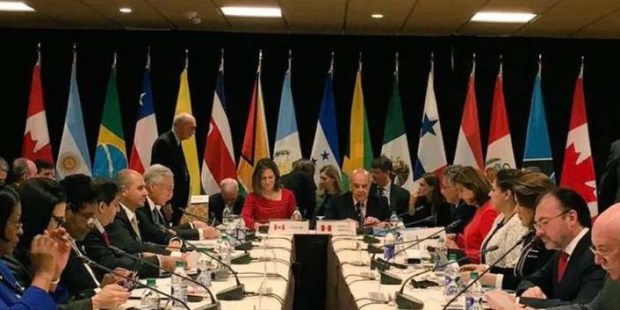 El "Grupo de Lima" analiza la situación de Venezuela. Foto: Archivo