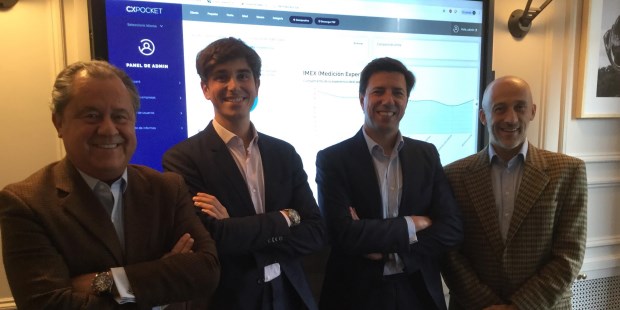 Daniel Piqué, presidente de PCG Consulting; Nicolás Santamaría, project manager de Lukkap; Rafael Vara, CEO de Lukkap; y Aníbal Altamirano, Director de la Unidad de Negocios “Desarrollo Comercial”.