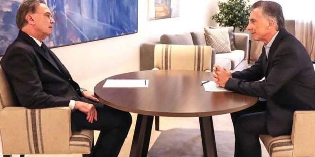 Macri y Pichetto.