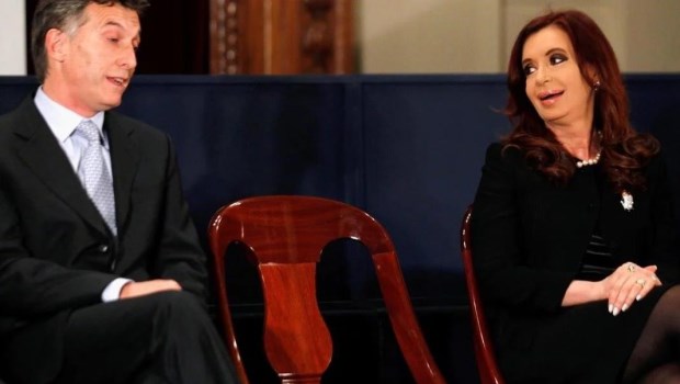 Mauricio Macri y Cristina Kirchner. Archivo.