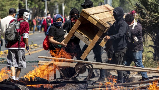 La destrucción en el exitoso Chile