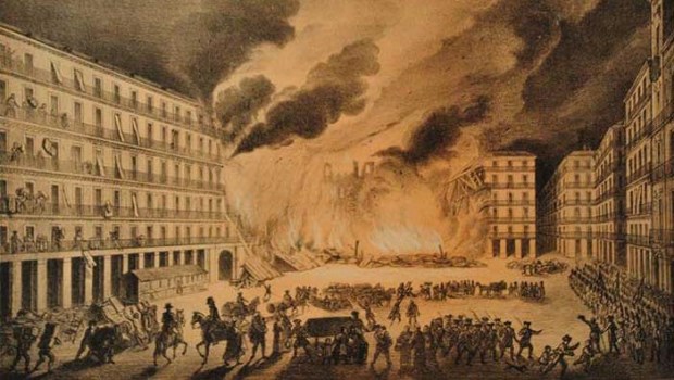 El Prócer fue testigo del Incendio de la Plaza Mayor de Madrid que duró nueve días.