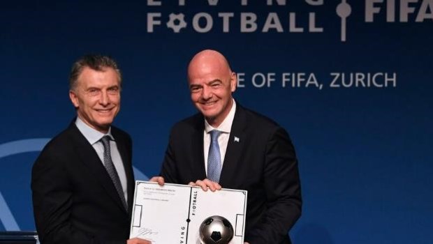 Macri fue designado presidente ejecutivo de la Fundación FIFA