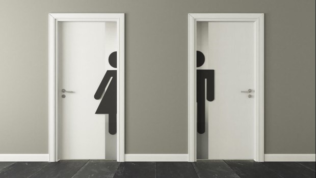 La muchacha del baño público