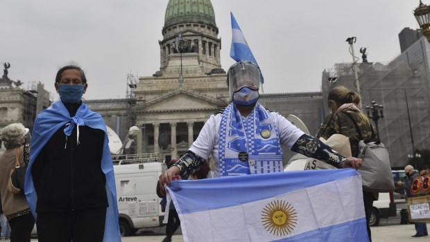 Vigilia contra la reforma judicial.