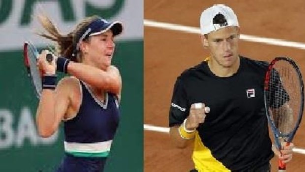 Nadia Podoroska y Diego Schwartzman.