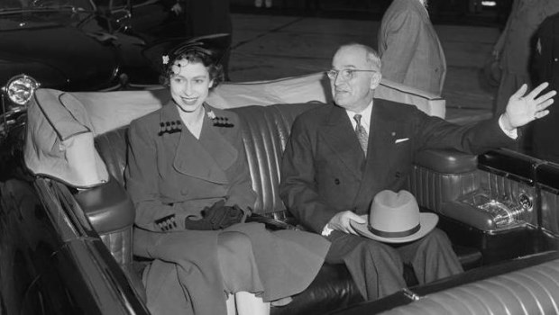 La reina y el presidente Harry Truman (octubre de 1951).