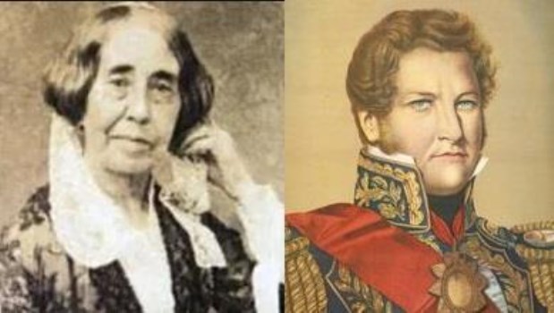 Mariquita Sánchez de Thompson y Juan Manuel de Rosas.