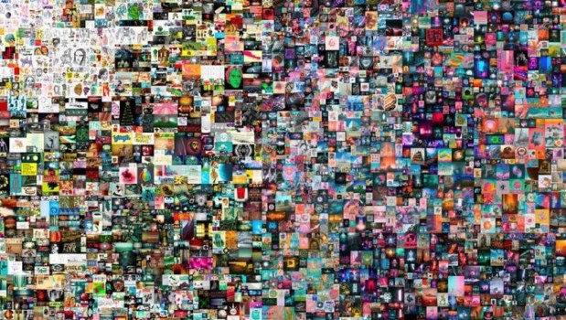Las 5.000 piezas de arte en el collage de Beeple.BEEPLE / CHRISTIE'S