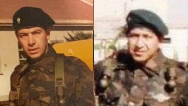 El teniente primero Horacio Lauría y el sargento primero Raimundo Viltes.­