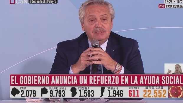 Fernández: "Vamos a ampliar la tarjeta Alimentar para incluir a niños y niñas de hasta 14 años"