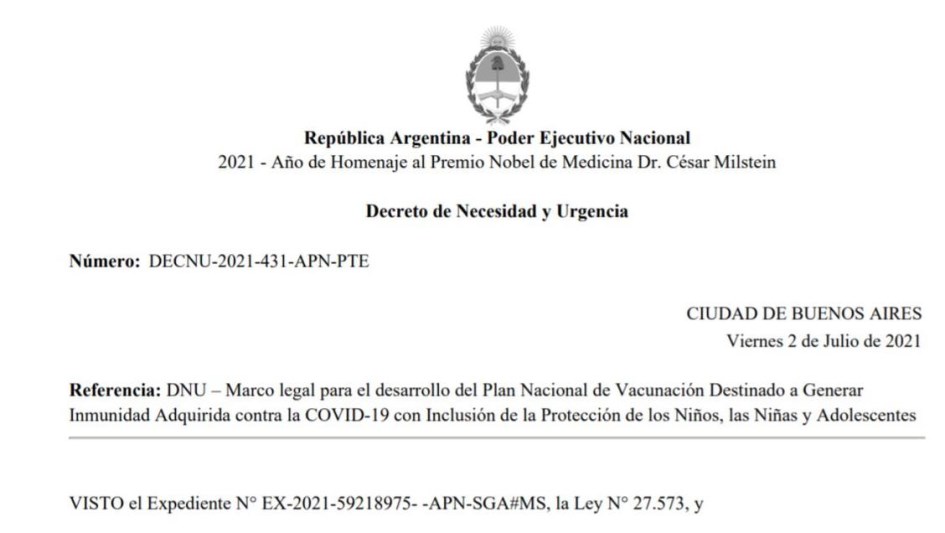 El Presidente firmó un DNU para regular el mecanismo de adquisición de vacunas de Pfizer, Moderna y Johnson & Johnson - Vimarsana News