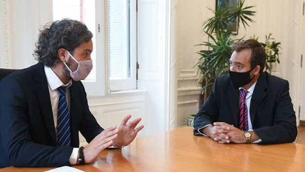 El jefe de Gabinete y el ministro de Justicia, Martín Soria. ARCHIVO