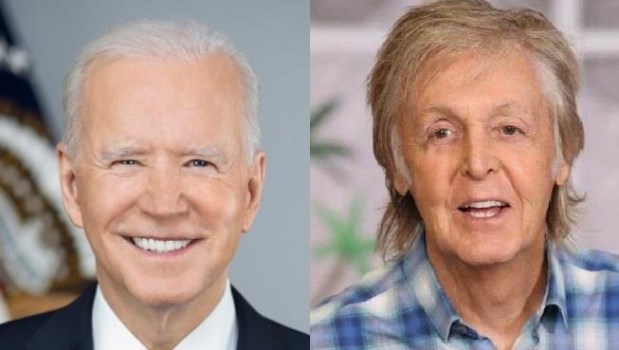 Joe Biden y Paul McCartney.