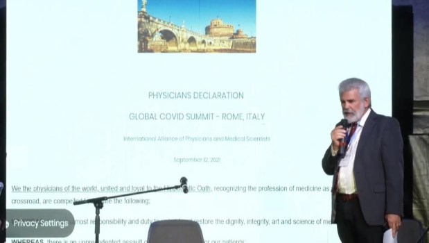 Covid: una cumbre en Roma lanza un grito de guerra contra los promotores del terror