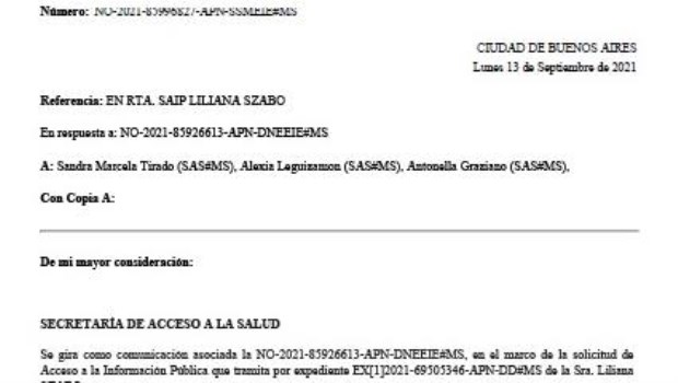 Información sobre el manejo del covid: respuestas que no aportan claridad