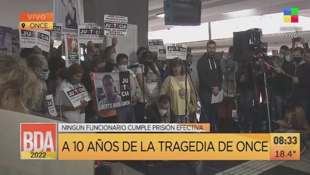 Tragedia de Once: diez años después recuerdan a las víctimas en una causa en la que todos los condenados están libres