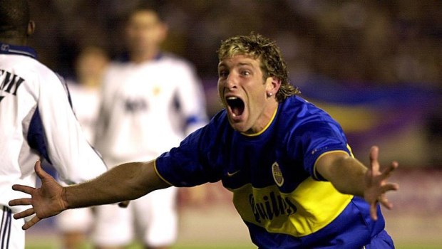 Grita Martín Palermo, el goleador de Boca que se lució contra Real Madrid.