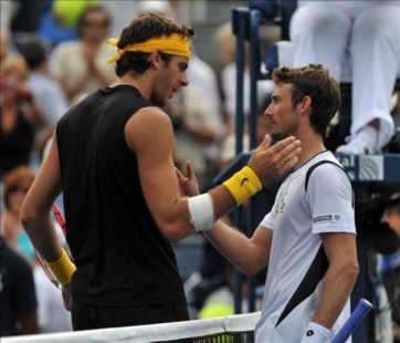 Del Potro ya está en los cuartos del US Open y sigue soñando