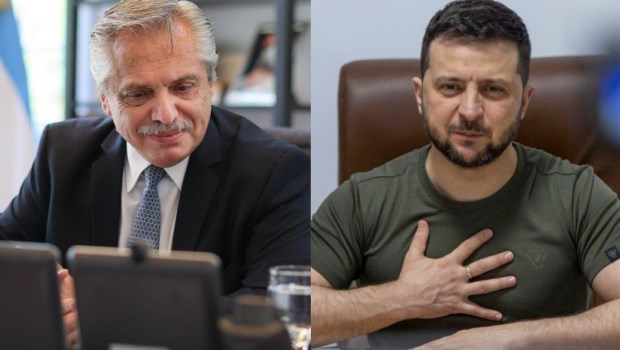 Zelenski se comunicó con Fernández y le agradeció la condena a Rusia