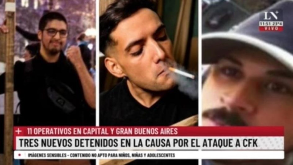 Disponen la detención de tres integrantes de Revolución Federal, entre