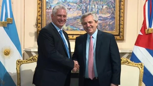 Alberto Fernández se reunió con su par de Cuba, Miguel Díaz-Canel