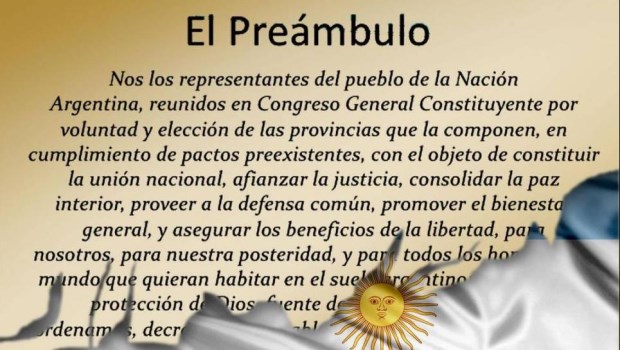 El Preámbulo, un programa de gobierno