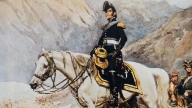 Nuestro Libertador en una payada lunfarda