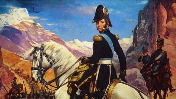 San Martín visto por John Miers
