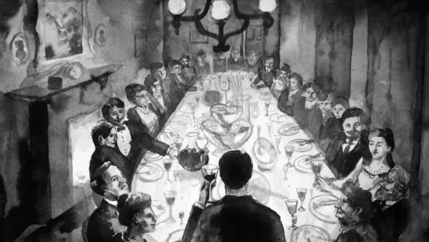 Los muertos, de James Joyce. Ilustración de William Bock