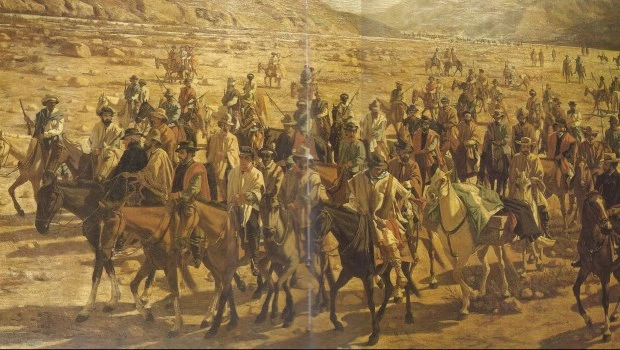 Conducción del cadáver de Juan Lavalle por la Quebrada (1889-Nicanor Blanes).