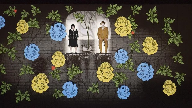 La puesta, estrenada en Berlín en 2012, entremezcla cómics, animales mitológicos, muñecos, humo, relojes, ruedas, florcitas y efectos pueriles sin ningún sentido. (Foto: A. Colombaroli)