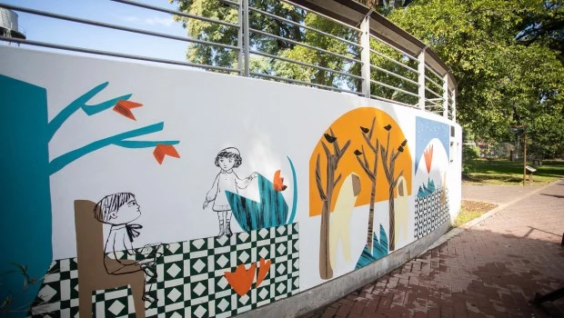 La argentina Isol y el chileno Ecos sumaron dos murales al Ecoparque