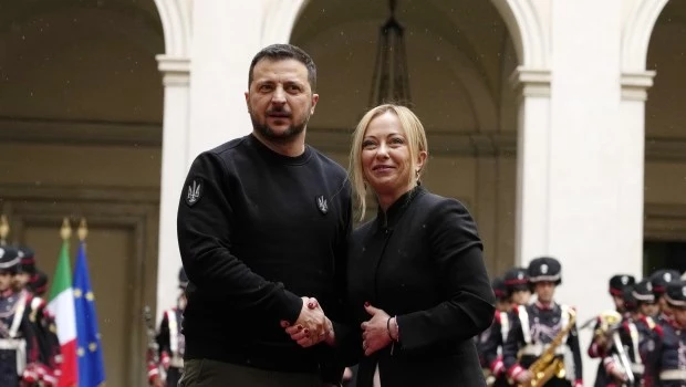 Zelenski se reunió en Roma con Meloni: "Es una visita importante para la victoria"